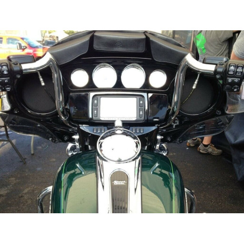 PartzBiz HD: 3469962-KST Kustoms Polished 12” Mayhem Bagger Handlebars Bars Harley Touring Batwing