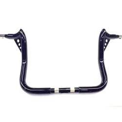 PartzBiz HD PUNISHER10SB - KST Kustoms Satin Black 10‚” แฮนด์รถ Punisher Harley Touring Batwing FLH
