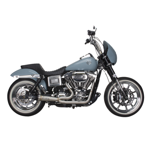 PartzBiz HD: 3456864-Two Brothers Racing Comp S 2-1 Brushed Complete Exhaust Pipe 06-17 Harley Dyna