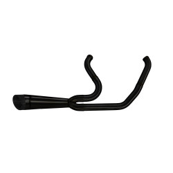PartzBiz HD 005-4870199-B - Two Brothers Black Shorty 2 เป็น 1 2-1 ท่อไอเสีย Harley Touring 17-20
