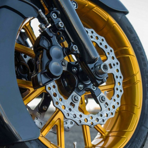 PartzBiz HD: 3486524-Arlen Ness 4 Piston Caliper Black Billet FrontRight 11.8 HarleyBig Twin XL 06-21