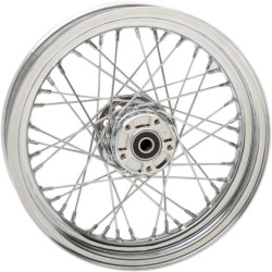 PartzBiz HD 0203-0529 - Chrome Front 16 x 3 40 Spoke Wheel Rim Harley Softail Heritage FLSTN FLSTF 00-06
