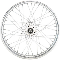 PartzBiz HD 0203-0628 - Chrome 21” 2.15” 40 Spoke Front Wheel Rim Harley Sportster XL 1200 883 2006-2007