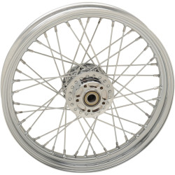 PartzBiz HD 0203-0633 - Chrome 19” x 2.5” 40 Spoke Front Wheel Rim Harley Dyna FXD Mid Glide 2008-2017