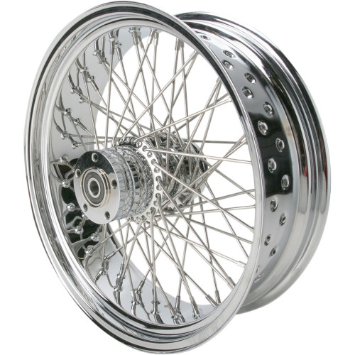 PartzBiz HD: 3447211-Chrome 18” x 5.5” 60 Spoke Rear Wheel Rim Harley 2006 Softail FXST 200mm Duece