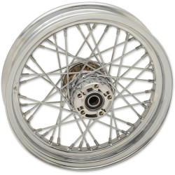 PartzBiz HD 0204-0520 - Chrome 16” x 3” Rear 40 Spoke Wheel Rim Harley Sportster XL 2008-2019 W/ ABS
