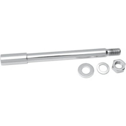 PartzBiz HD 0214-0577 - Front Stock Wheel Axle Spacer Kit Chrome Harley Sportster Ironhead XL FXR 84-87