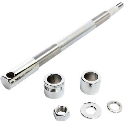 PartzBiz HD: 3477574-Chrome Axle Kit Package Front 12-3/4” Harley Softail Standard 00-06 Twin Cam