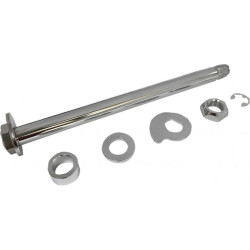 PartzBiz HD 0214-1967 - Drag Specialties Chrome Steel Rear Axle Spacer Kit Package 09-13 Harley Touring