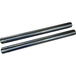 PartzBiz HD 0404-0629 - Drag Specialties Pair Hard Chrome 49mm Fork Tubes 2017+ Harley Touring