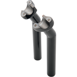 PartzBiz HD 0602-0417 - Drag Specialties Black Pullback Handlebar Risers 8 1/2” Harley Dyna Softail XL