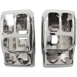 PartzBiz HD 0616-0231 - Chrome Switch Housing Kit Left Right Housings 2014-2020 Harley Touring Bagger