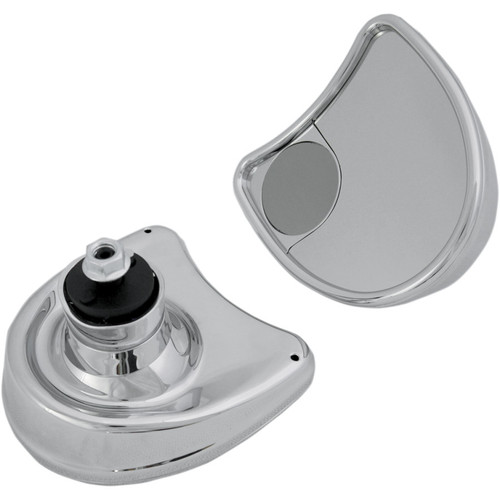 PartzBiz HD: 3447959-กระจกติดแฟริ่งโครเมียม กระจกจุดบอด Harley Batwing Fairing Touring
