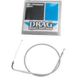 PartzBiz HD 0650-0297 - สายคันเร่งสแตนเลสแบบถัก 36 3/4‚” 90 องศา 5‚” Harley 96-17 Big Twin Cam