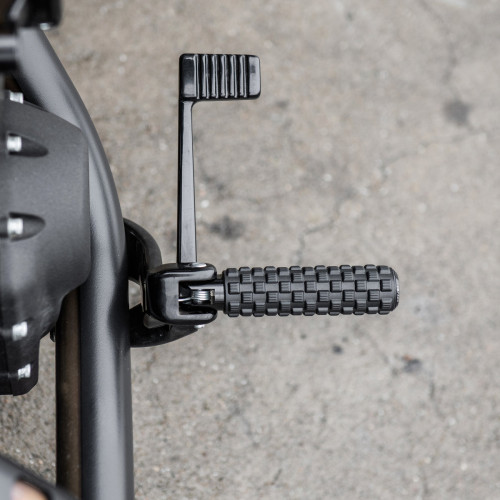 PartzBiz HD: 3485705-Arlen Ness Airtrax Footpegs Male Black Knurled Pair Driver Passenger Harley