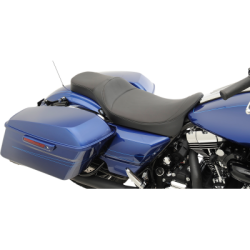 PartzBiz HD 0801-1006 - Drag Specialties Extended Reach Predator Two Up Touring Seat Mild Stitch Harley