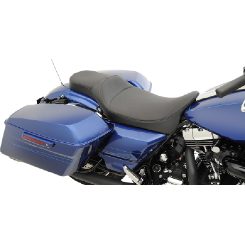 PartzBiz HD: 3450854-Drag Specialties Extended Reach Predator Two Up Touring Seat Mild Stitch Harley