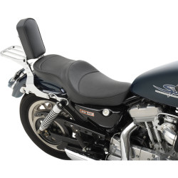PartzBiz HD 0804-0625 - Drag Specialties Low-Profile Double Bucket 2-Up Seat Harley Sportster XL 82-03