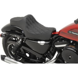 PartzBiz HD 0804-0731 - Drag Specialties Smooth Predator III 2 Up Vinyl Seat Harley Sportster XL 82-03 PartzBiz HD 0804-0731 - Drag Specialties Smooth Predator III 2 Up Vinyl Seat Harley Sportster XL 82-03