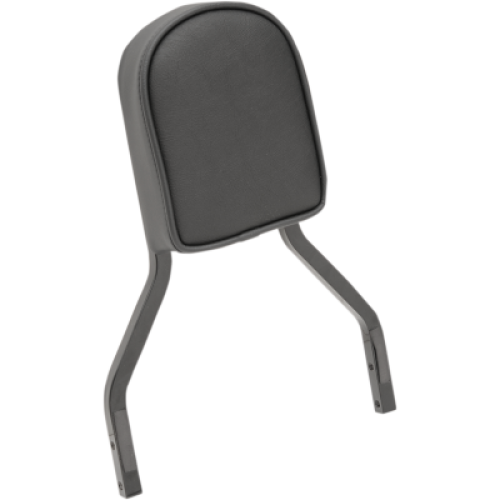 PartzBiz HD: 3490431-Drag Specialties Sissy Bar Pad Pillow Black Double Diamond Red Oval Vinyl Harley