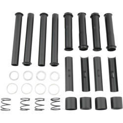 PartzBiz HD 0928-0044 - Drag Pushrod Tube Kit Package Black Harley Big Twin Cam Trike 84-99
