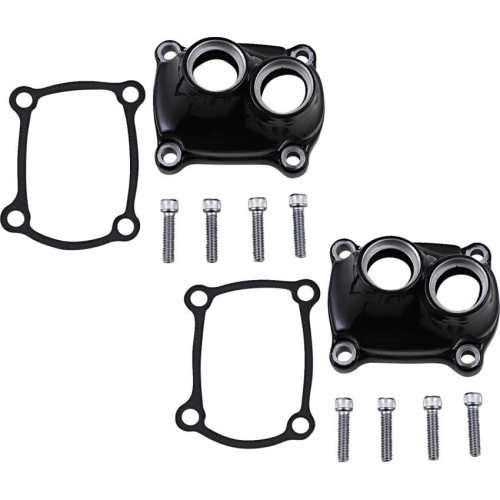 PartzBiz HD: 3483633-Drag Specialties Chrome Lifter Tappet Block Covers Kit Harley M8 Touring Softail