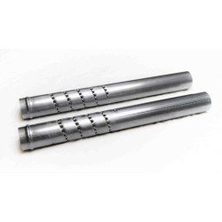 PartzBiz HD 100-0185 - Rinehart Performance Baffle 2.5” Slip Ons MotoPro45 Mufflers Harley 17+ Touring