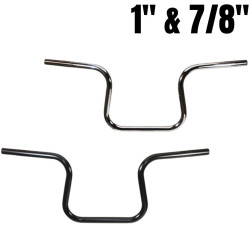 PartzBiz HD 101-0113 - TC Bros. แฮนด์แยกเลนขนาด 1 นิ้ว - สีดำเรียบ