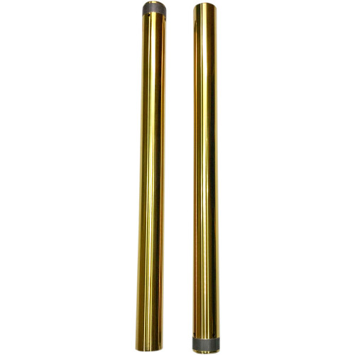 PartzBiz HD: 3469868-Gold 49mm OEM 46605-06 Replacement Front End Fork Tubes Harley Dyna FXD 25.50”