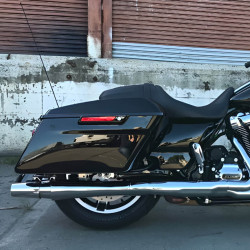 PartzBiz HD 1066 - Thunderheader Chrome Slip On Exhaust Pipe Mufflers Pair Harley Touring 2017+