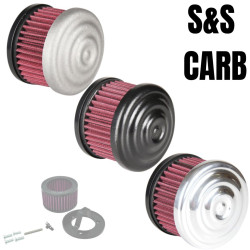PartzBiz HD 109-0134 - TC Bros. เครื่องฟอกอากาศขัดเงา Ripple S&S Super E & G Carbs PartzBiz HD 109-0134 - TC Bros. เครื่องฟอกอากาศขัดเงา Ripple S&S Super E & G Carbs