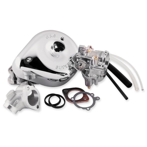 PartzBiz HD: 3452276-S&S Super E Shorty Carb ชุดท่อร่วมไอดีคาร์บูเรเตอร์ 04-06 Harley Sportster XL
