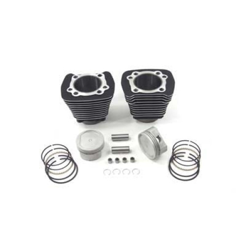 PartzBiz HD: 3441957-883 ถึง 1200 สีดำ กระบอกสูบ 9.5:1 ชุดแปลงลูกสูบ Big Bore Harley Sportster