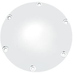 PartzBiz HD 1107-0006 - Drag Specialties Derby Cover Accent Smooth Domed Chrome 04+ XL Harley Sportster