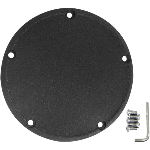 PartzBiz HD: 3462643-Drag Specialties Wrinkle Black Derby Cover Transmission Accent 99-18 Big Twin