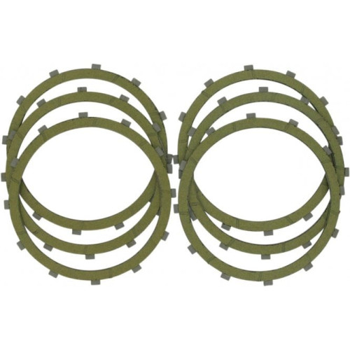 PartzBiz HD: 3467941-Drag Specialties Aramid Clutch Friction Plates Kit 6 Harley Big Twin 37931-84