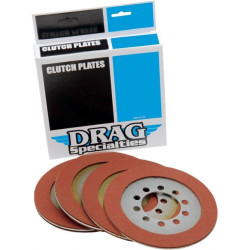 PartzBiz HD 1131-0428 - Drag Specialties Organic Clutch Friction Plates Kit 4 Harley Big Twin 37930-41