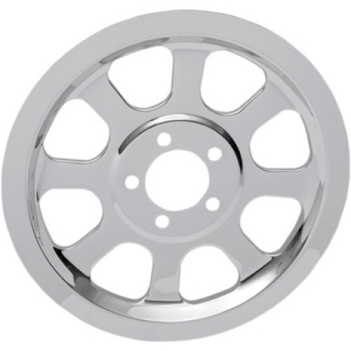 PartzBiz HD: 3450458-Drag Chrome Rear Lower Belt Guard Cover Dress Up Harley Softail FXST FLST 00-06