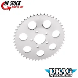 PartzBiz HD 1210-0369 - Drag Specialties Chrome 51 Tooth Dished Rear Wheel Sprocket Harley Big Twin 00+