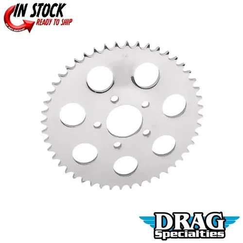 PartzBiz HD: 3467166-Drag Specialties Chrome 51 Tooth Dished Rear Wheel Sprocket Harley Big Twin 00+