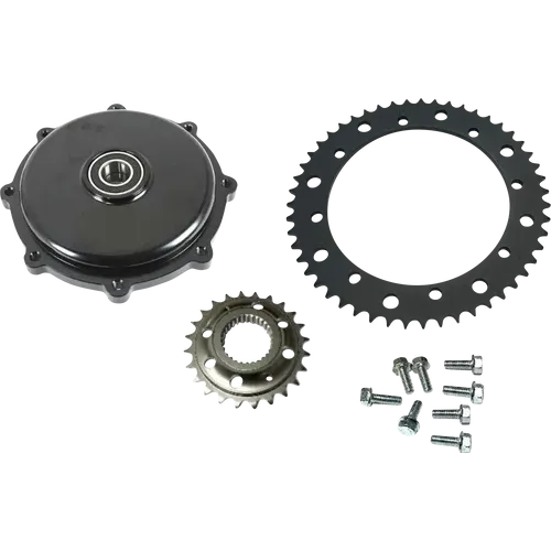PartzBiz HD: 3479566-Drag Specialties Chrome Conversion Sprocket Kit Offset Harley Custom Chopper