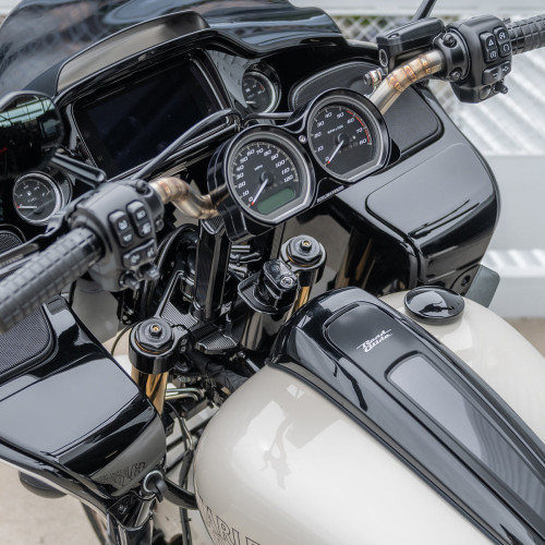 PartzBiz HD: 3484235-Arlen Ness Method Triple Tree Kit Set Black CNC Aluminum Harley FLTR 2015+