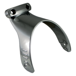 PartzBiz HD 13005 - V-Factor Headlight Black Lights & Bracket Chrome Aluminum Harley V-Rod 2002+