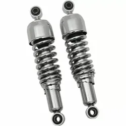 PartzBiz HD 1310-1308 - Drag Specialties Chrome 11‚” โช้คอัพไนโตรเจนแบบทดแทน Harley Touring