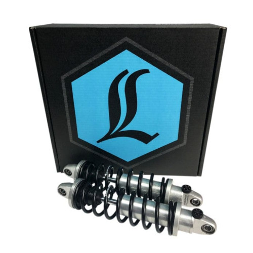 PartzBiz HD: 3468995-Legend Revo-A Adjustable Silver 12” Performance Coil Shocks HD Harley Dyna 91-17