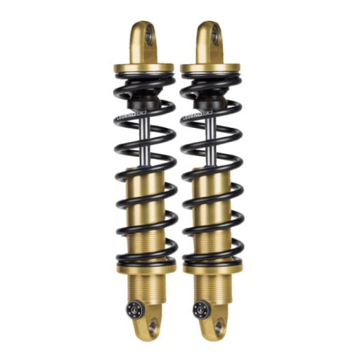 PartzBiz HD: 3468997-Legend Revo-A Adjustable Gold 12” Suspension Heavy Duty Shocks Harley Dyna 91-17