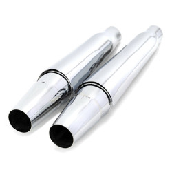 PartzBiz HD 1353 - Thunderheader Chrome Thunder Cone แผ่นกันความร้อนไอเสีย Harley Softail 18+