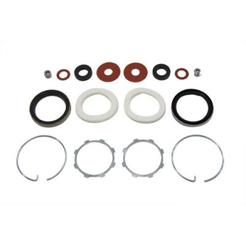 PartzBiz HD: 3449987-Deluxe 41mm Fork Seal Complete Rebuild Kit Harley Electra Glide FL 1949-1976