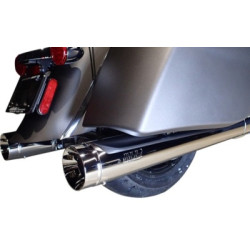 PartzBiz HD 140-21770 - Supertrapp 4‚” ท่อท่อไอเสียสลิปออนโครเมียม Stout ท่อไอเสีย Indian 14-20 Touring
