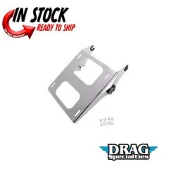 PartzBiz HD 1510-0965 - Drag Specialties สีดำ Quick Detach Tour Box Rack Mount 2014-21 Harley Touring